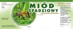 Etykieta - Miód ze spadzi iglastej - DUŻE z kółkiem