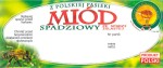 Etykieta - Miód spadziowy ze spadzi iglastej