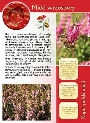 Broszura - Miód wrzosowy