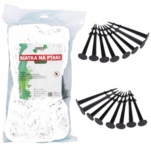 Siatka na ptaki biała