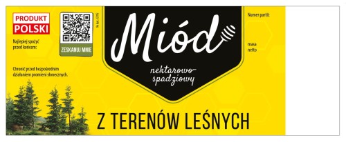 MIÓD z terenów leśnych QR