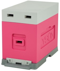 Ul 6 ramkowy Dadant do wychowu pakietów - różowy malowany z wręgą