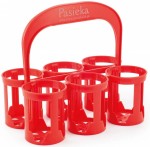 Transporter kobiałka na butelki i słoiki - czerwona