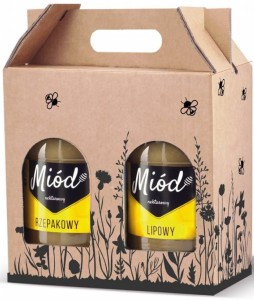 Pudełko ozdobne kartonowe na 2 słoiki 900 ml