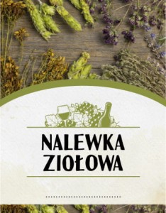 Etykieta Nalewka ziołowa