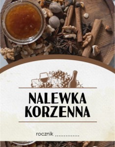 Etykieta Nalewka korzenna