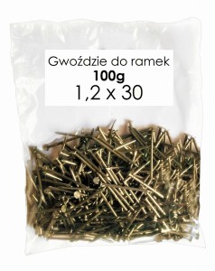 Gwoździe do ramek 1,2x30 - 100 g 