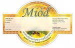 Etykieta - Miód wielokwiatowy żółty mlecz