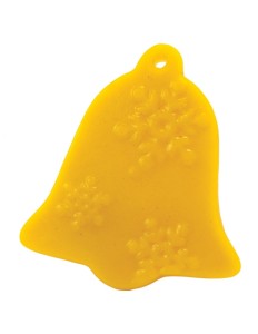 Forma sylikonowa DZWONEK Z PŁATKIEM ŚNIEGU  - zawieszka 