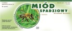 Etykiety - Miód ze spadzi iglastej - kółko małe