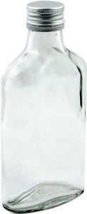 Butelka 200 ml piersiówka z zakrętką