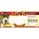 Etykieta - Miód wielokwiatowy - wstążka