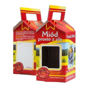 Pudełko na słoik 900ml Miód prosto z ula