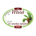 Etykieta - Miód ze spadzi iglastej korona