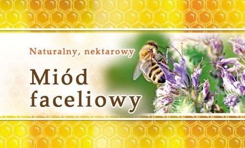 Etykiety mini na miód faceliowy
