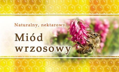 Etykiety mini na miód wrzosowy\