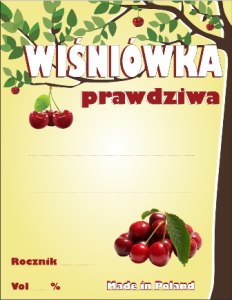 Etykieta Wiśniówka Prawdziwa