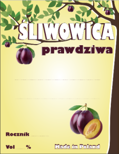 Etykieta Śliwowica Prawdziwa