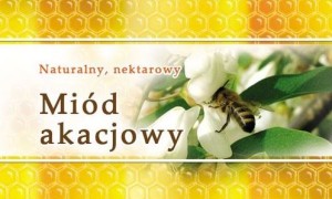 Etykiety mini na miód akacjowy